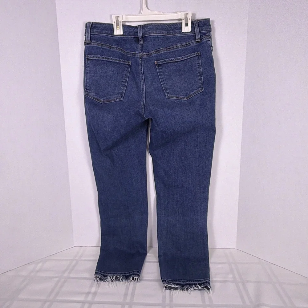 Talbots Slim Ankle Jeans Women's Size 8 Straight Leg Medium Wash Stretch